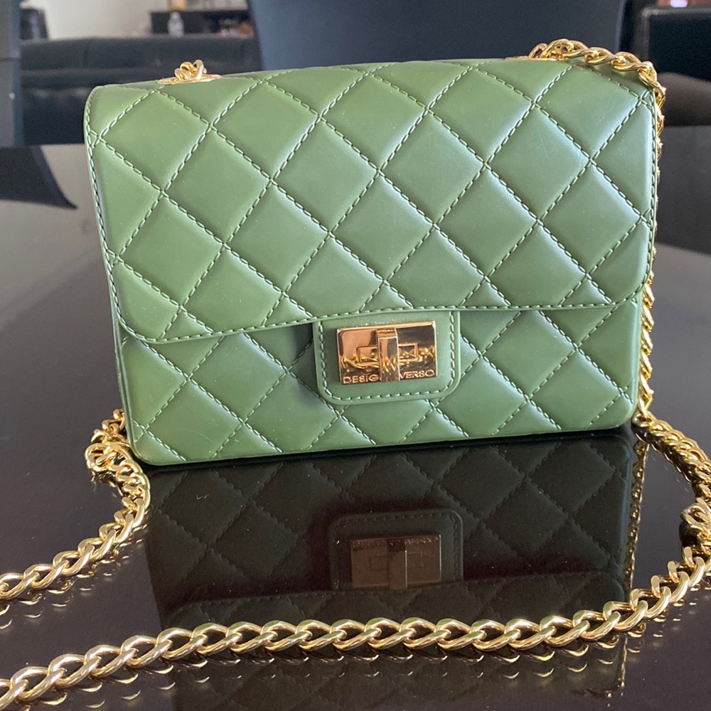 DESIGNINVERSO Milano crossbody bag. Forest Green - Picture 1 of 9